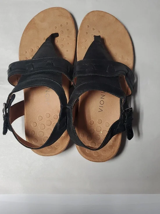 Vionic Lupe Womens Orthotic Sandals Size 9.5 Wide Black Comfort Slingback FlipFl - Picture 7 of 13